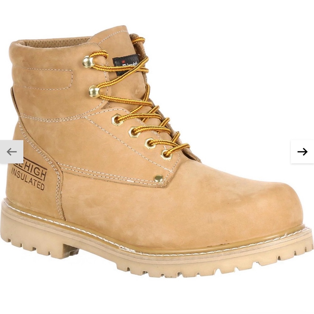 LEHIGH SAFETY SHOES STEEL TOE 200G INSULATED WORK BOOT MEN SIZE 10